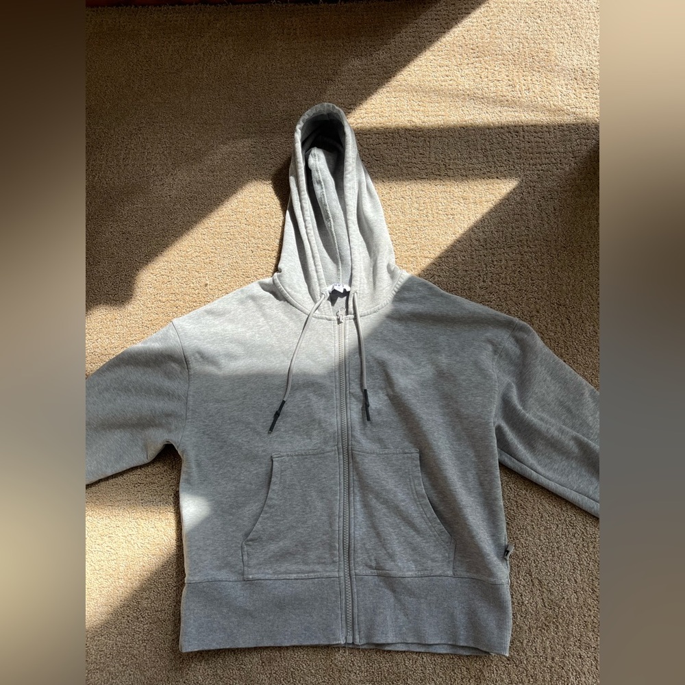 Grey zip up